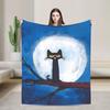 Pete the Cat Cartoon Cat Flannel Blanket Fashion Throw Blankets for Bed Sofa Couch 200x150cm Bedspread
