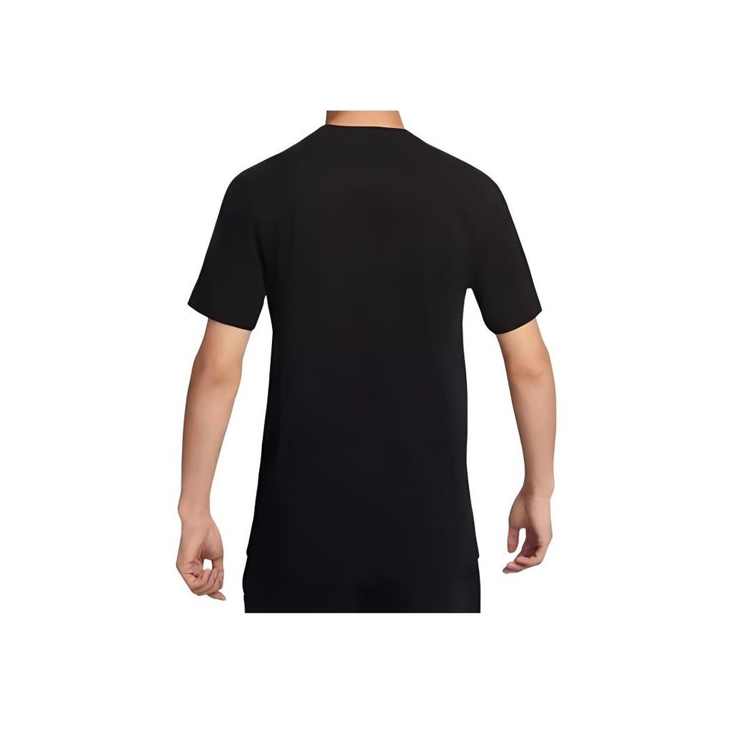 Nike Quick-Dry Pullover Knitted Short Sleeve Round Neck T-Shirt Men Tops Black DX2272-010