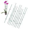 Kit di Pali di Supporto per Piante, 10 Pezzi 40cm 30cm Pali di Supporto per Piante da Giardino con 20 Pezzi Fibbie e 10 Pezzi Tubi di Collegamento per Supportare Pomodori,