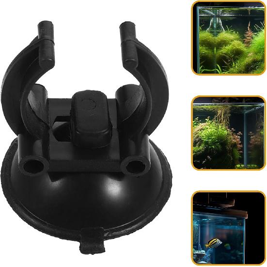 HANABASS 10pcs Aquarium Heating Rod Holders Cup Clips for Fish Tank Light Mounting Aquarium Light Brackets Clip with Suction Cups for Secure