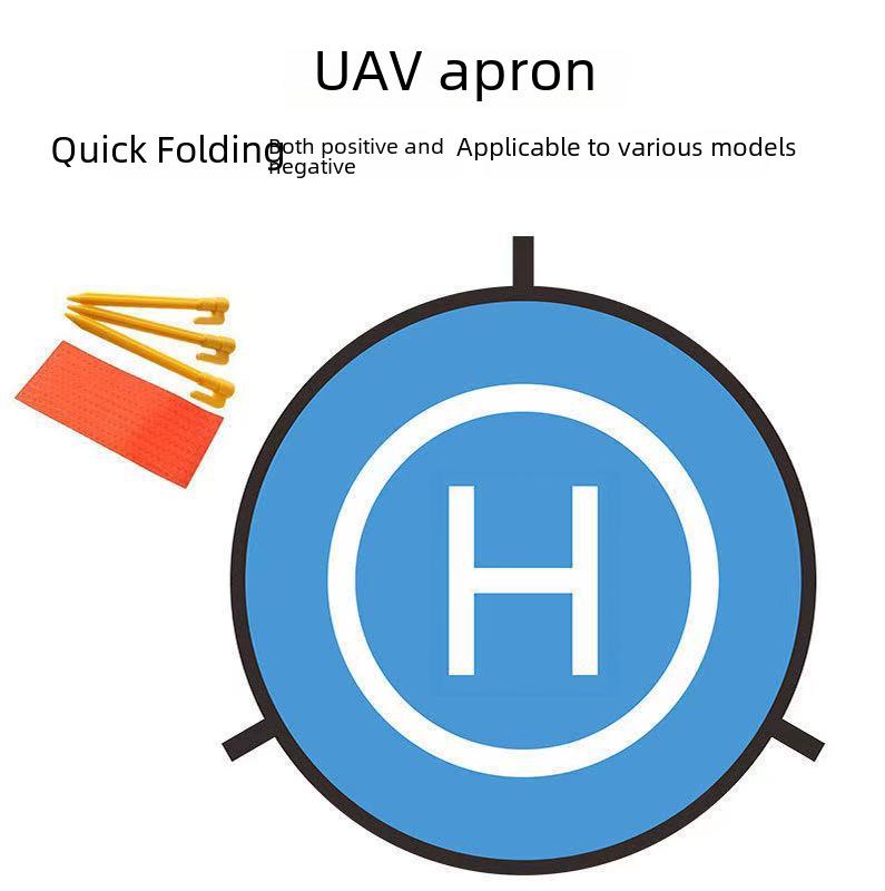 Tragbares, faltbares Drohnen-Landepad – 75 cm/55 cm, Gras-Koordinatenschürze für den Außenbereich