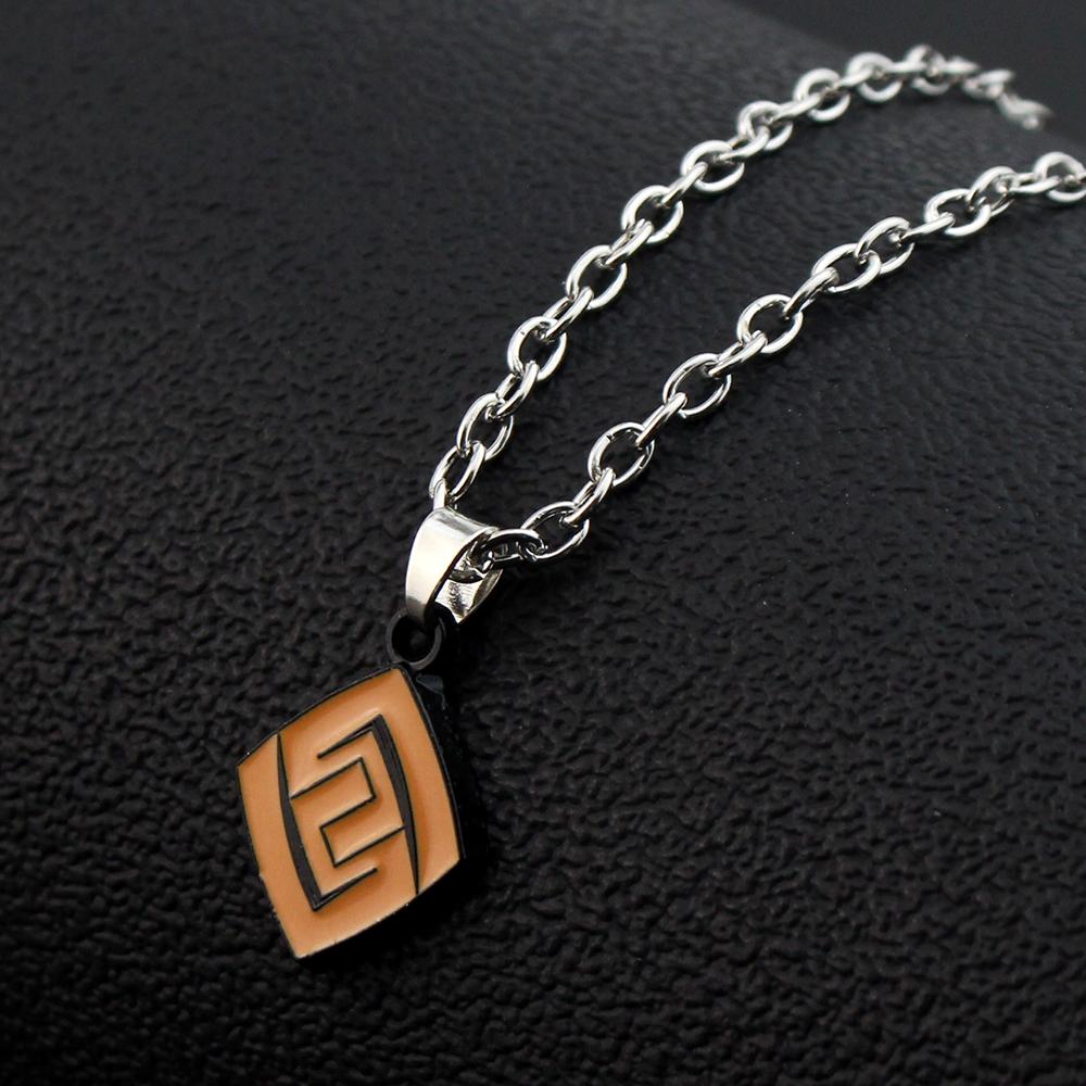 

Genshin Impact кулон ожерелье подростковое милое аниме мультфильм призрак ожерелье из нержавеющей стали для мужчин женщин ювелирные аксессуары подарок as the picture-