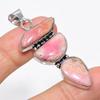 Rhodochrosite Gemstone Handmade 925 Sterling Silver Jewelry Pendant 2.21" KJ-9