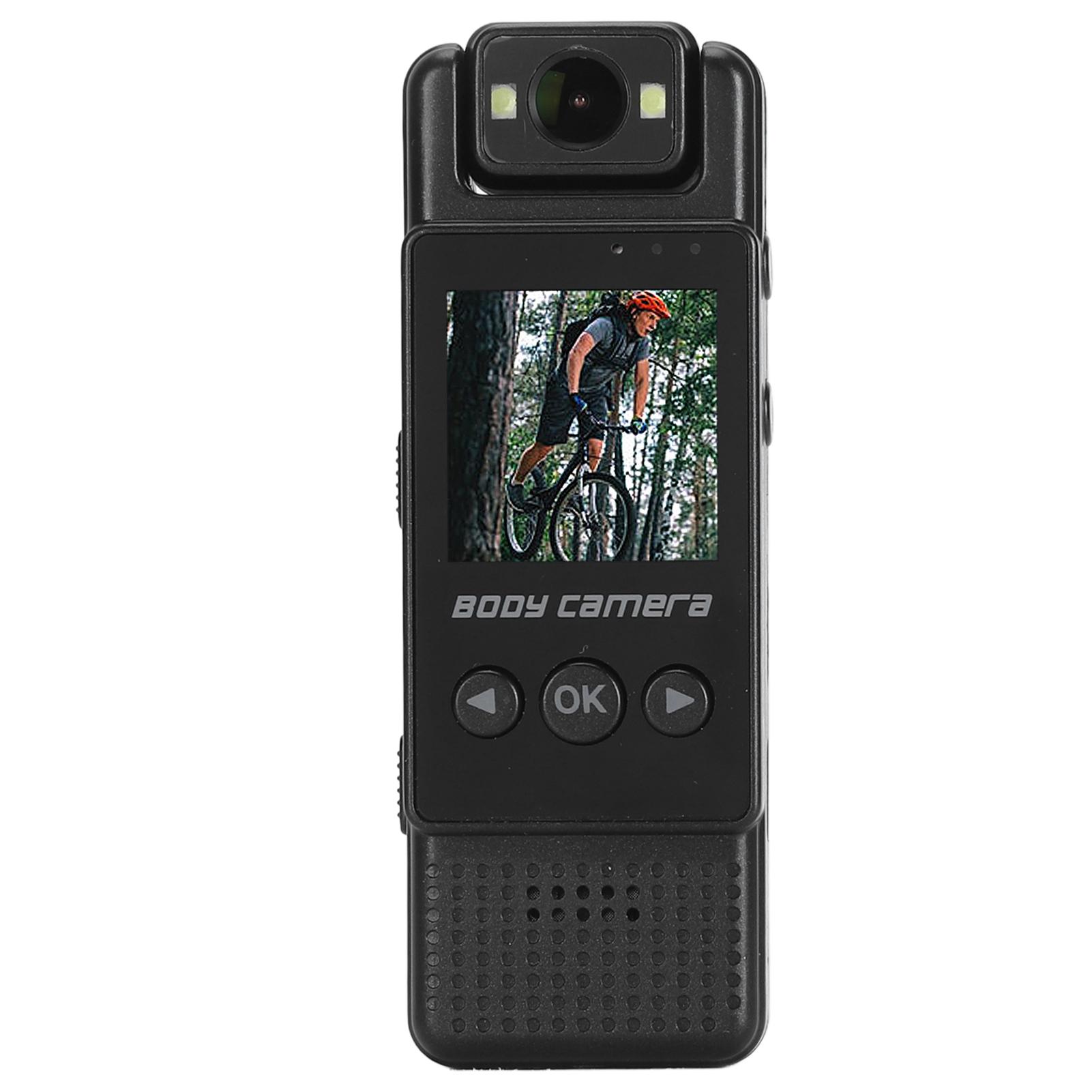 

Body Worn Camera 1080P HD 1.3 Inch LCD 180 Degree Rotatable Lens Night Vision Wearable Pocket Video