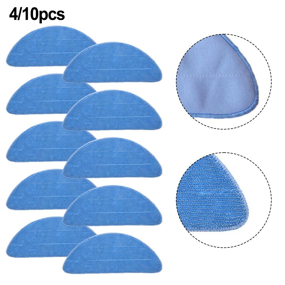 4/10 Pc Microfiber Rags For Ropo Glass 3, For Ropo Glass 4 Robot  Vacuum Cleaner Dry And Wet Usage Mop Cloths Pad Floor Cleaning