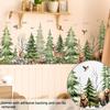 Safari Forest Animal Wall Stickers Deer Squirrel Bear Pine Tree Wallpaper for Kids Room Bedroom Nursery Decor