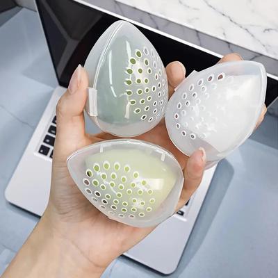 1PCS Makeup Egg Beauty Egg Powder Puff Transparent Storage Box Egg Shell Powder Puff Shell Portable Travel Storage Case