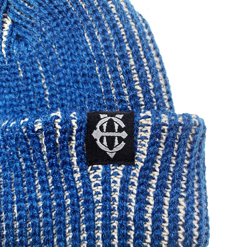 EIGHTVOLUME Ev Double Ribbed Short Beanie (Blue)