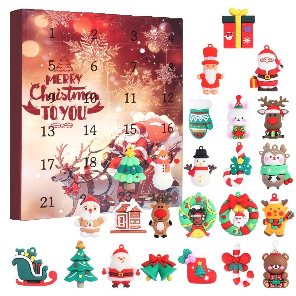 

1 Set of Christmas Advent Calendar Countdown Gifts Christmas Tree Doll Set Christmas Eve New Year Birthday Carnival Party Gifts