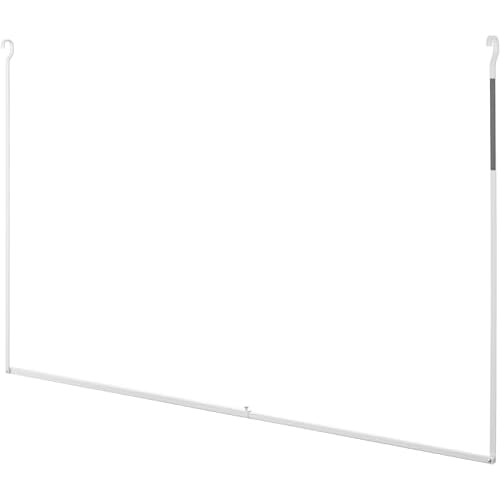 Yamazaki Tower Folding Extendable Two-Tier Clothes Dryer, White, Size: W85.5-153 x D5.8 x H94cm (In Use), Compact Storage, Laundry Dryer, Model 1291