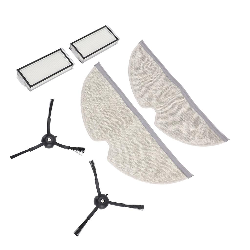 Sweeping Robot Accessory 2pcs Mopping Cloth 2pcs Filters 2pcs Side Brushes Replacement for Q8