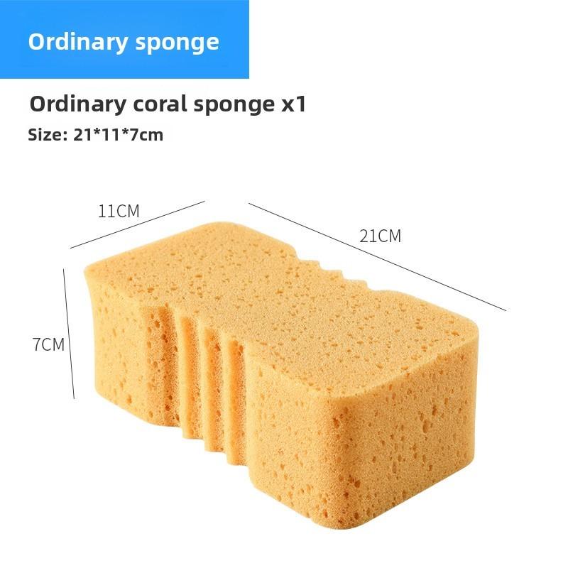Großer verschlüsselter Korallen-Autowaschschwamm, quadratischer Waben-Schaumstoff-Autoreinigungsschwamm, Autowasch-Reinigungswerkzeug