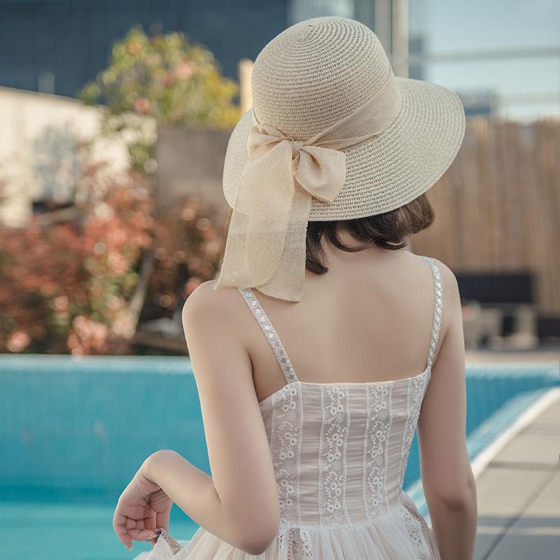Sun Hat Women's Sunscreen UV Protection Summer Hat Fashion Sunshade Straw Hat Korean Version Versatile Trend Beach Hat