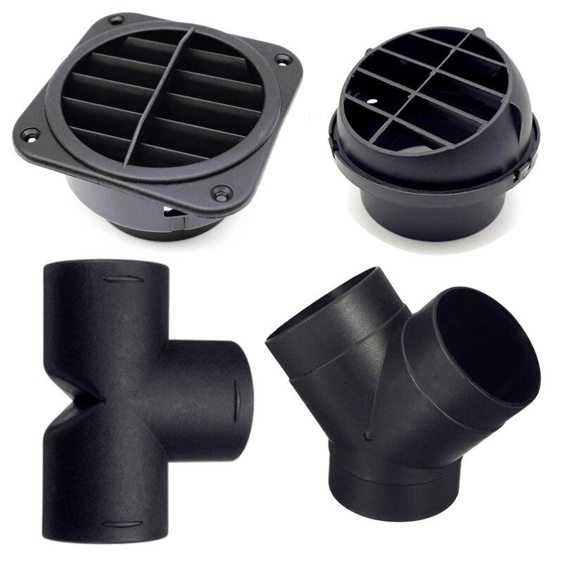 60/75/42mm Car Heater Replacement Kits Air Diesel Parking Heater Ducting Pipe Air Vent Outlet Hose Tube Connector w/Hose Clips