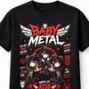 Babymetal Band Metal Giapponese Grafica Anime T-Shirt Unisex Nera