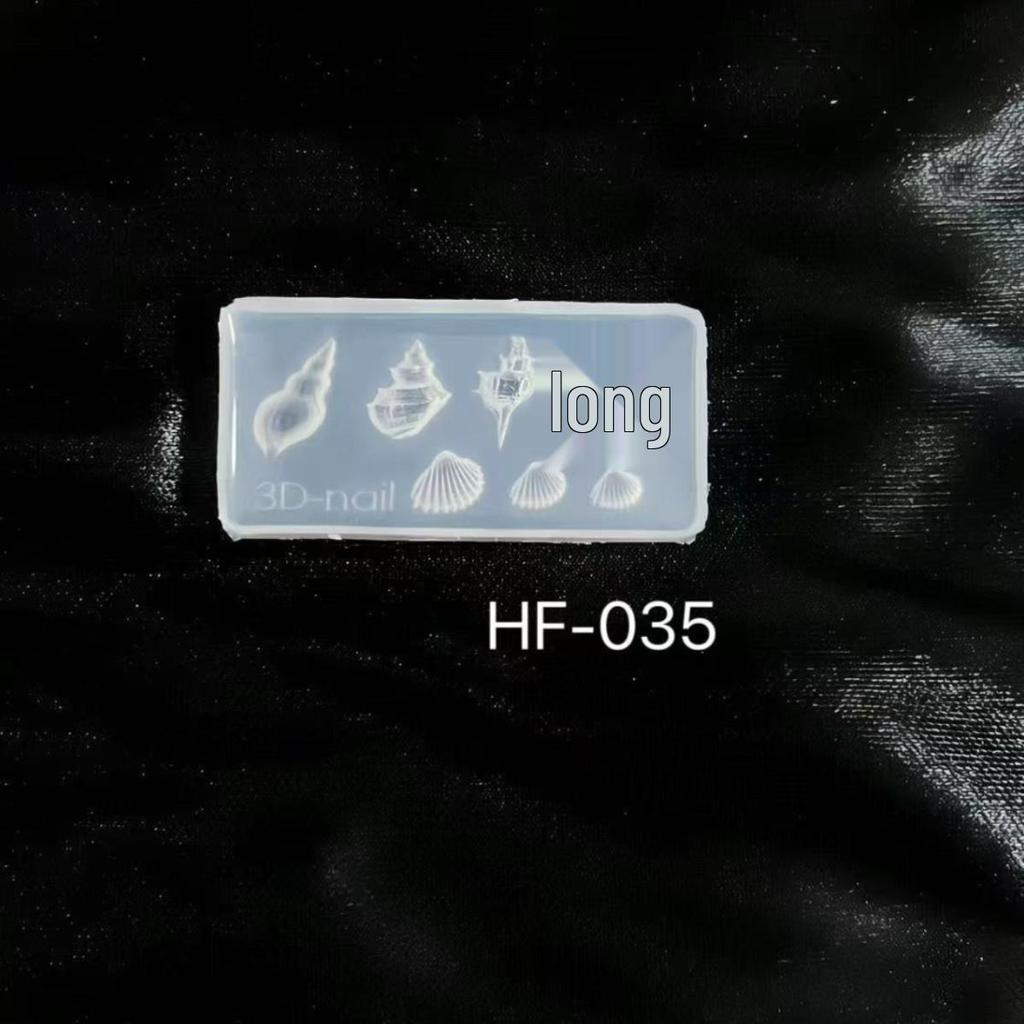 3D Nail Decoration Mold: Diamond, Flower, Rose, Seashell, Cane Shapes