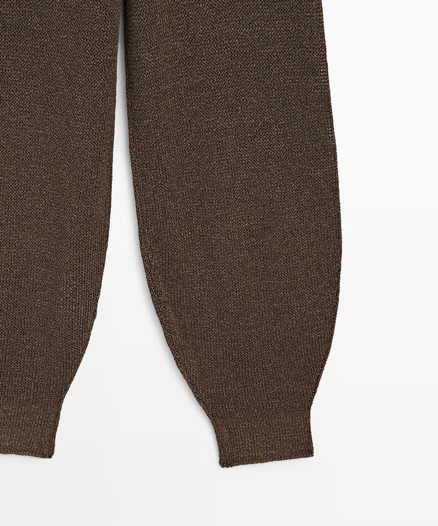 Masimodutti Balloon Fit Knit Pants Total Look