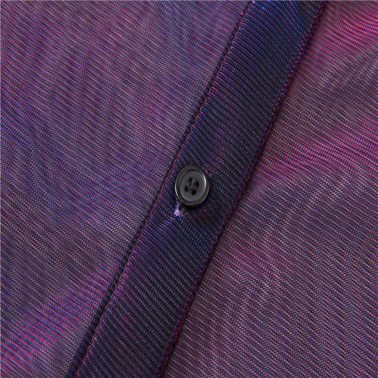 2025 Women's Mid-Length Laser Color-Changing See-Through Sun Protection Shirt Jacket
