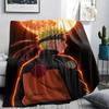 Coperta in Flanella con Motivo Naruto Uzumaki, Alta Qualità, Confortevole per Tutte le Stagioni, Decorazione per la Casa, Calore e Comfort, Perfetta per Regali.