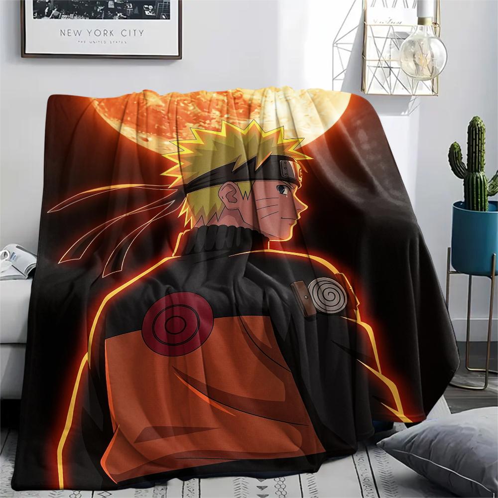 Coperta in Flanella con Motivo Naruto Uzumaki, Alta Qualità, Confortevole per Tutte le Stagioni, Decorazione per la Casa, Calore e Comfort, Perfetta per Regali.
