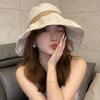 Cloth Sunscreen Fisherman Hat Large Brim Women Bucket Hat Simple Sun Protection Hat  Girl