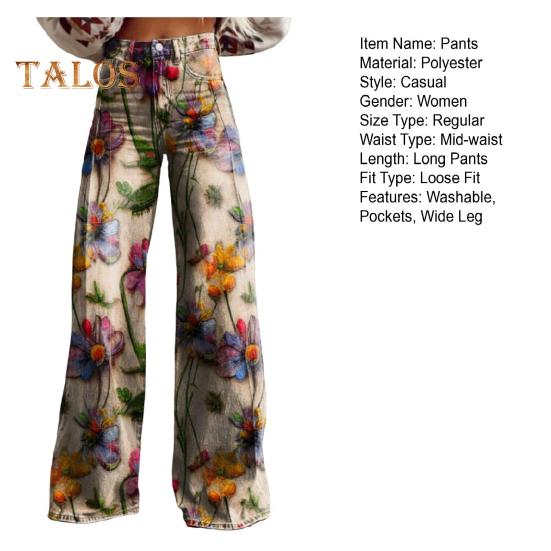 Pantalon décontracté à jambes larges pour femmes avec poches, coupe ample, fermeture éclair à boutons, tissu respirant, lavable, ne se décolore pas, pantalon droit, streetwear