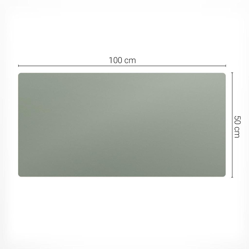 Protective Decorative Mat for Office Desk Color Grey-Green 100X50 Cm