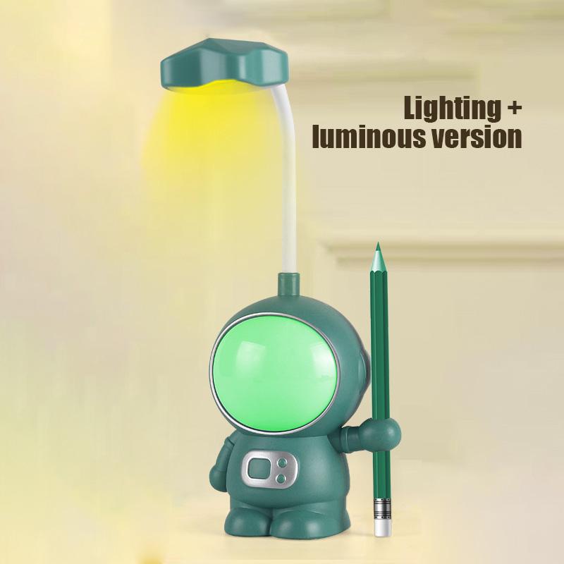2 stücke Nette Cartoon Schreibtisch Lampe Multifunktionale Stift Halter Augenschutz Bunte Nachtlicht Für Schlafzimmer Nacht Lesen
