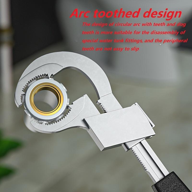 Adjustable Double-Headed Wrench Set,Adjustable Wrenche for Narrow Space, Multi-Functional Tool for Bathroom Disassembly and Assembly, Pipe Maintenance