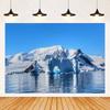 Arctic Glacier Photography Backdrop Supplies Winter Natural Scenery Ice Snow Background Party Decoration Banner Photo Shoot Prop1972