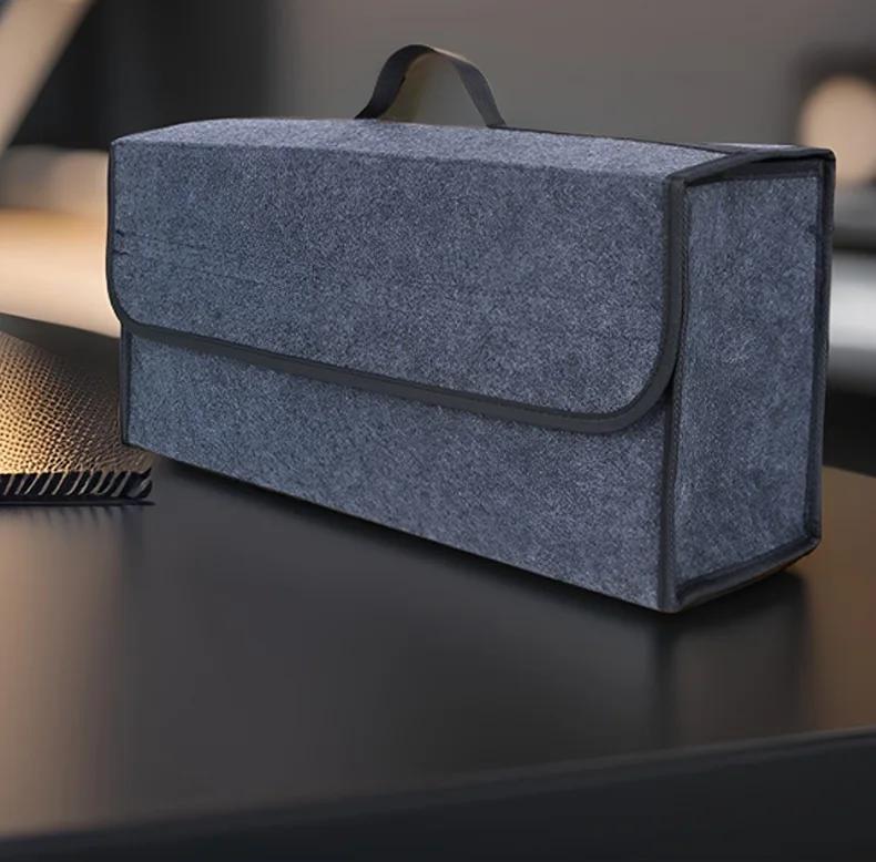 

Большой противоскользящий отсек для хранения обуви, органайзер для инструментов, сумка для хранения автомобиля, органайзер для багажника автомобиля, ящик для хранения из мягкого фетра, аксессуары серый