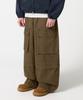 TRILLION Stone Washed Cargo Pocket Cotton Pants_Khaki