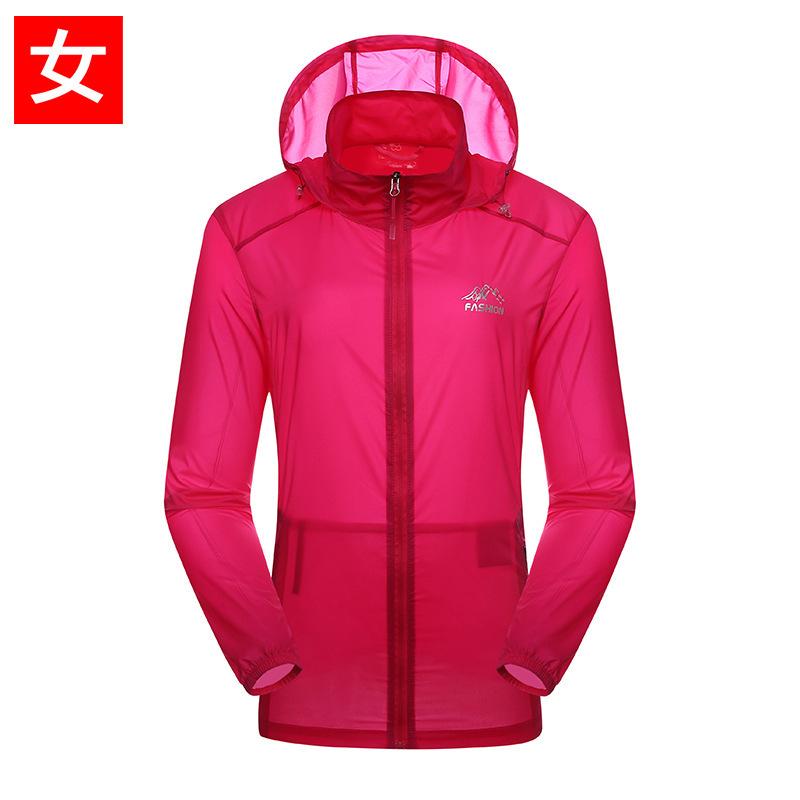 

Elastic skin clothes Outdoor breathable sunscreen clothes Men s and women s ultra-thin sports outdoor couple clothes Women s M to 2XL