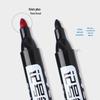 Refillable 700 Extra Bold Oil-Based Marker, Quick-Drying, Large Capacity, Big Tip, Blue/Black Pen