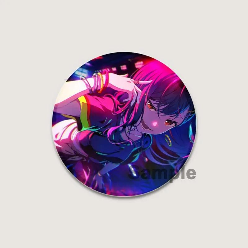 32/44/58mm Project SEKAI Blaszany Pin Okrągły Kreskówkowy Wpinany Broszki na Plecak Ubrania Akcesoria Odznaka Kolekcjonerska Anime Dekoracja Słodki