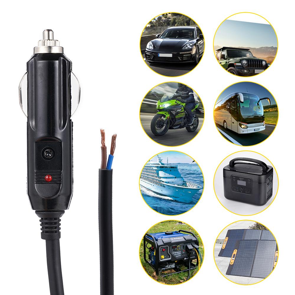 150cm 12/24V 20A Priză pentru brichetă pentru mașină Conector universal Conector universal Adaptor universal pentru pornire și oprire