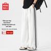 MINISO Men's Youth Fashion Striped Straight Leg Casual Pants