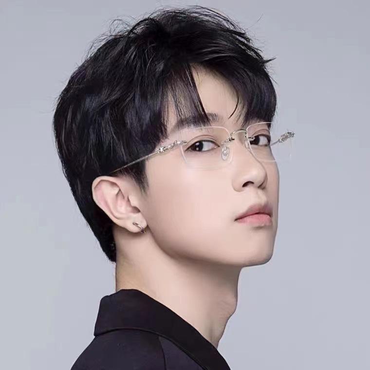 Ultralight Rimless Anti-Blue Light Reading Glasses - Fashionable, Anti-Radiation Design for Men & Women, Enhances Youthful Appearance.