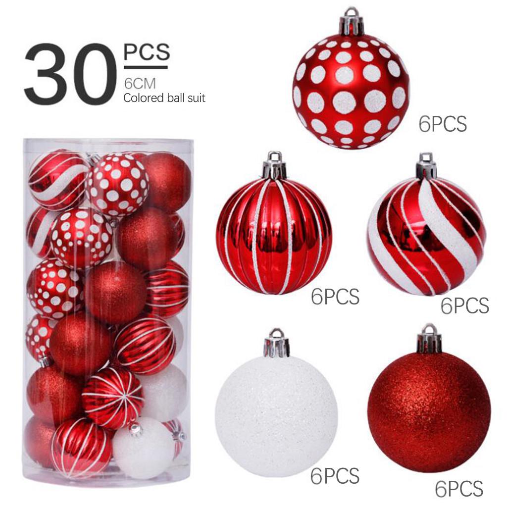 30pcs Christmas Tree Xmas Balls Decorations Baubles Party Wedding Ornament