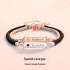 Spanish "I Love You" Couple Bracelets - Engravable Woven Hand Rope for Men and Women, Niche Design