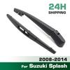 Wiper 10" Rear Wiper Blade & Arm Set Kit For Suzuki Splash 2008 - 2014 Windshield Windscreen Tailgate Window Rain Brush