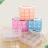 18 Grids Plastic Adjustable Storage Case Box  3 Layer Beads Jewelry Container