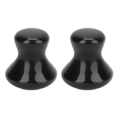 2pcs Gua Sha Facial Tools Mushroom Shape Face Lift Remove Wrinkles Massager Roller Tool Black
