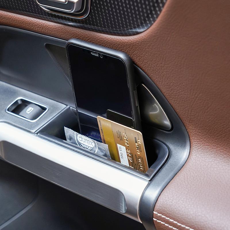 

Автомобильные аксессуары, ящик для хранения на дверь автомобиля, сумка-органайзер, модификация интерьера для Mercedes Benz GLA GLB B-класса W247 X247 EQB 2020-22