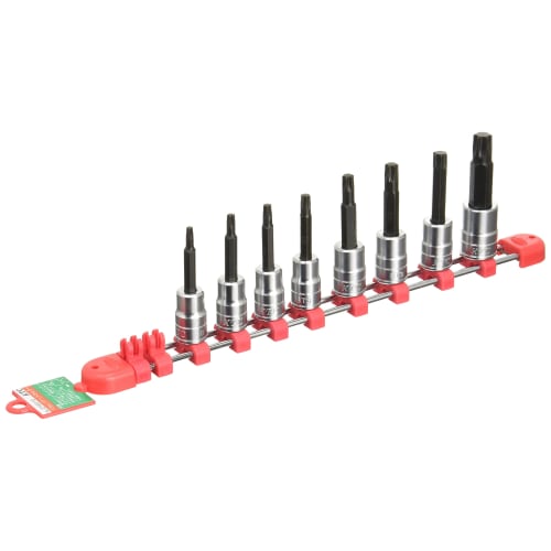 Kyoto Machinery Tools (KTC) 9.5mm (3/8 inch) T-type Torx Bit Socket Set, Set of 8 TBT308T