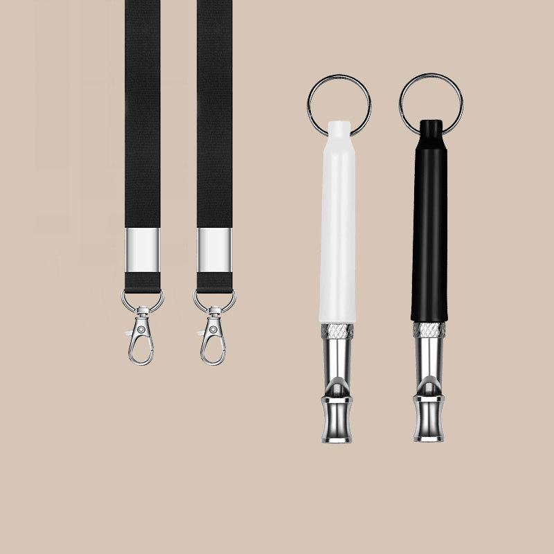 Adjustable Stainless Steel Ultrasonic Dog Training Whistle with Lanyard