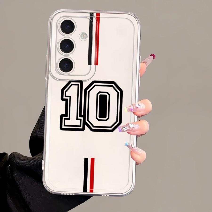FootBall Number Case for Samsung Galaxy A26 A24 A14 A16 A25 A51 A55 A23 A56 A50 A36 A13 A34 A35 A33 A52 A54 A15 A52 A31 Phone