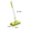 Kids Mop Cleansing Toy Cartoon Shaped Remove Dirts Housekeeping Pretend Play Mop for Home Green
