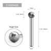 1pc Round Ball 6mm Shank Rotary Burr Milling Cutter For Woodworking Router Bit For Rotary Tool Shaping Carving Engraving