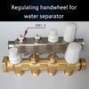  4Pcs Floor Heating Water Distributor Handwheel Switches Radiator Valves Caps